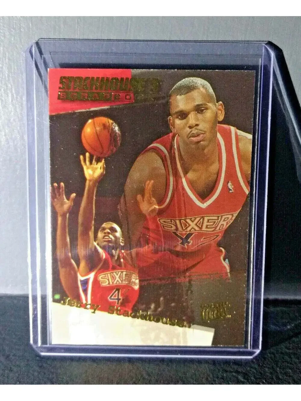 1995-96 Jerry Stackhouse Fleer Ultra Stackhouse's Scrapbook #S-4 Basketball Card